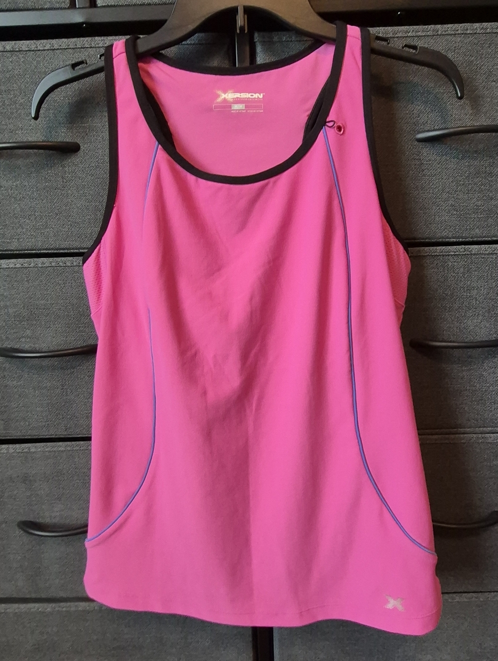Xersion Bright Pink Athletic Tank with Contrast Trim